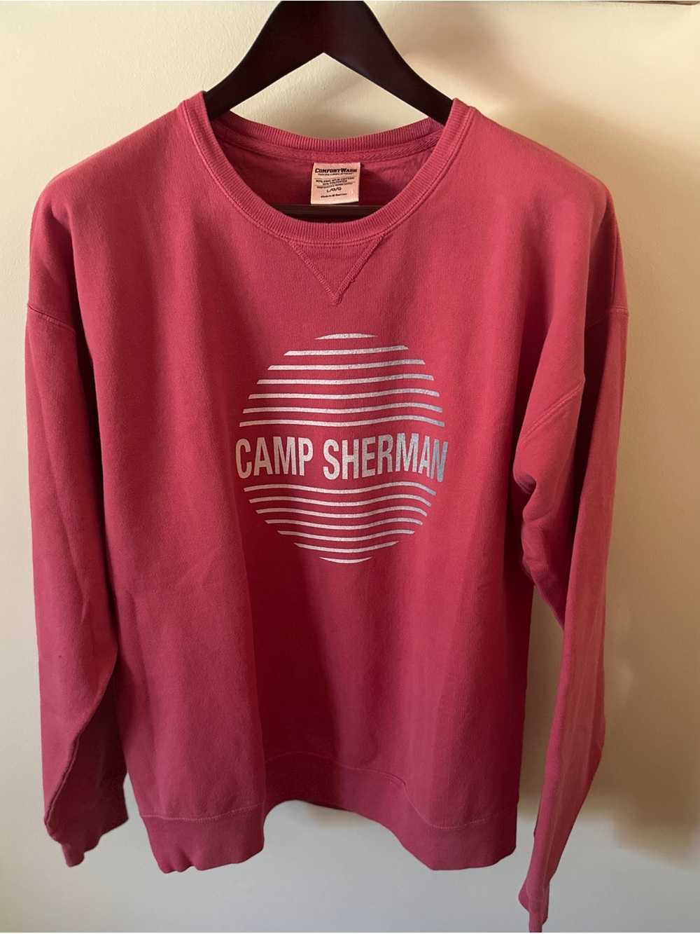 ComfortWash Camp Sherman Oregon Graphic Crewneck Sweatshirt Sz L